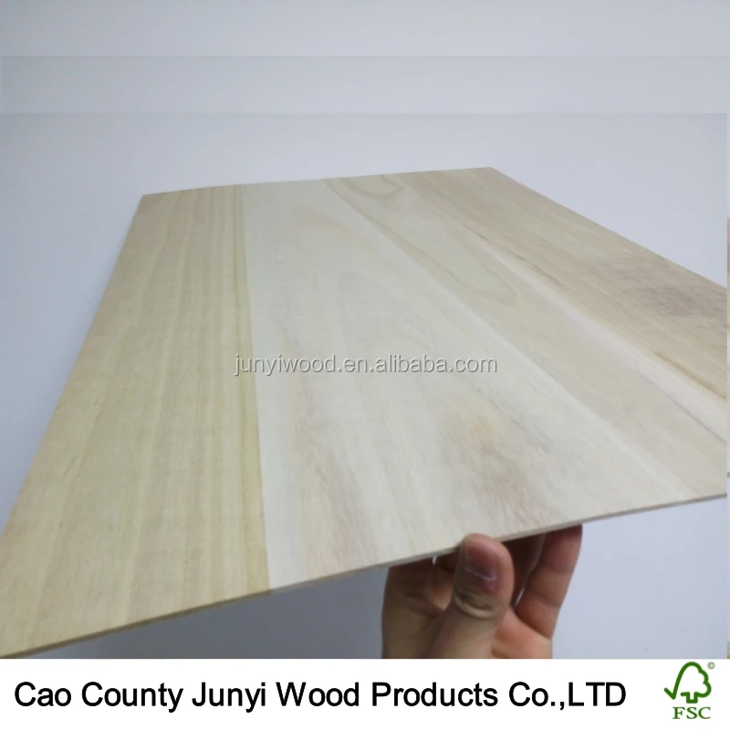 
FSC solid wood paulownia laminated board 