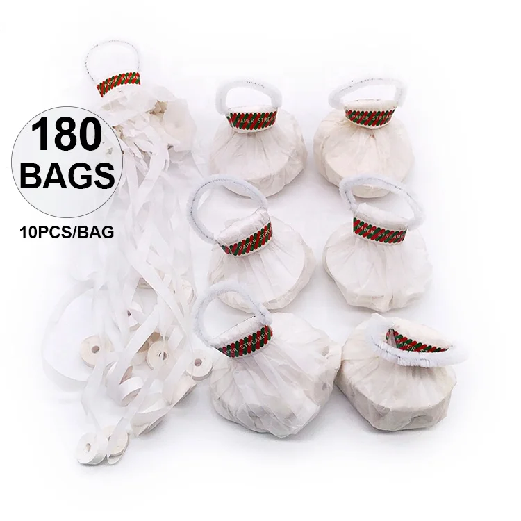 
Boomwow 1800 pcs white hand throw streamers party streamers for birthday wedding graduation party favors shows 