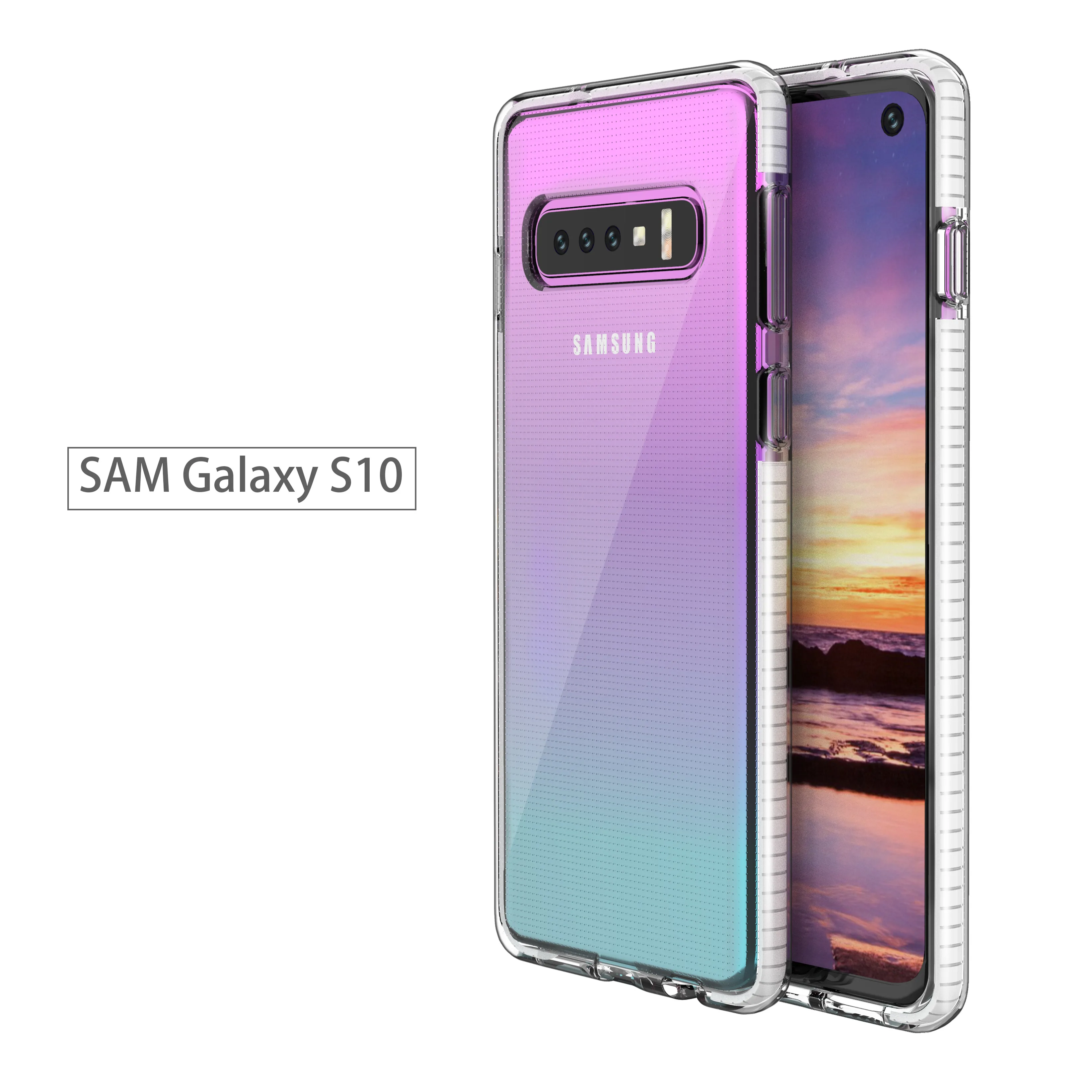 Hot sellers 360-degree Protective tpu case for SAMSUNG S10 PLUS  case wholesale for SAMSUNG S10 tpu case
