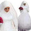 Latest design top quality islamic wedding dress custom muslim bridal wedding dress made in china