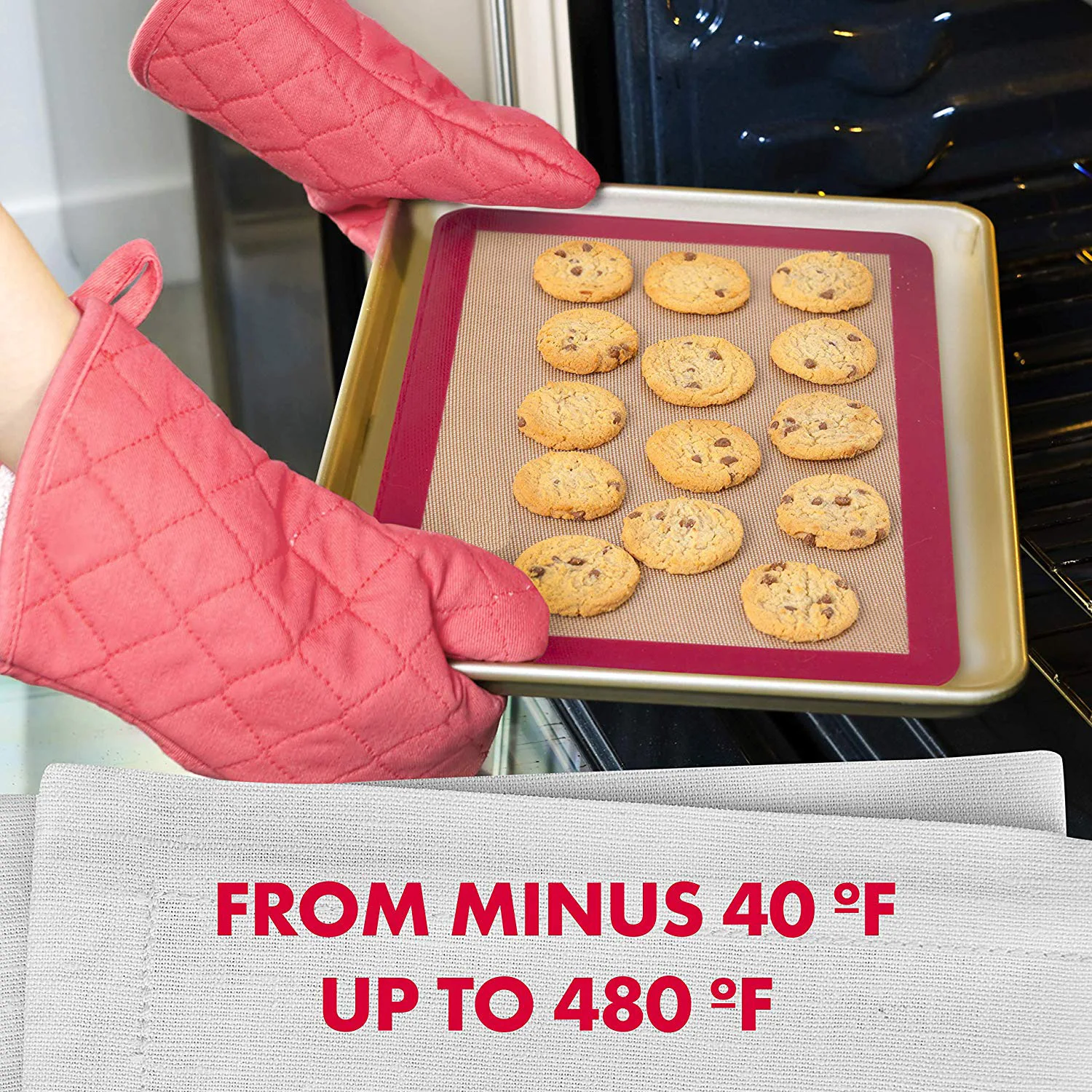 Silicone Baking Mat Set Of 4 Contains Baking Mat With Measurement