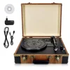 Portable fashionable suitcase viny turntable record players for sale