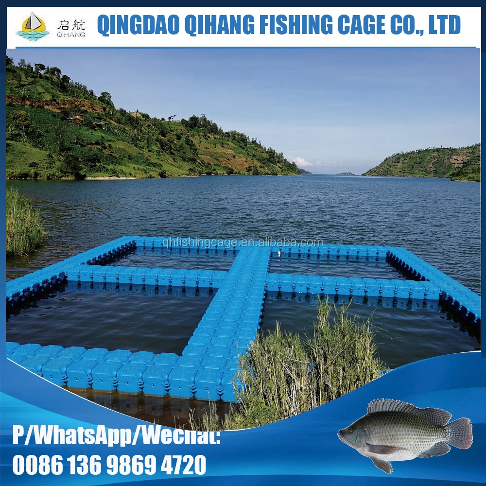 
Customized square pontoon floating cage aquaculture fish farming cage 
