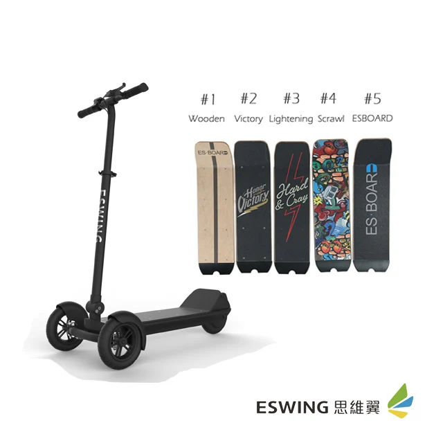 

3-wheel stand up 500W electric scooter foldable for adult
