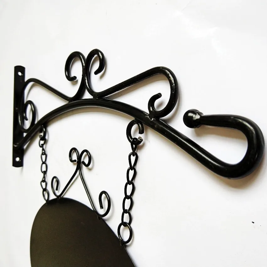 Metal Scroll Design Hanging Sign Holder/ Hanging Sign Post Hooks - Buy