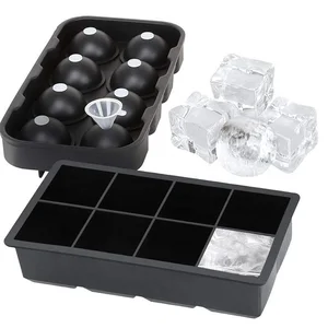 The Best Original Spherical Clear Ice Cream Maker Round Mold Ice Ball Sphere Shaped Silicone Ice Cube Tray