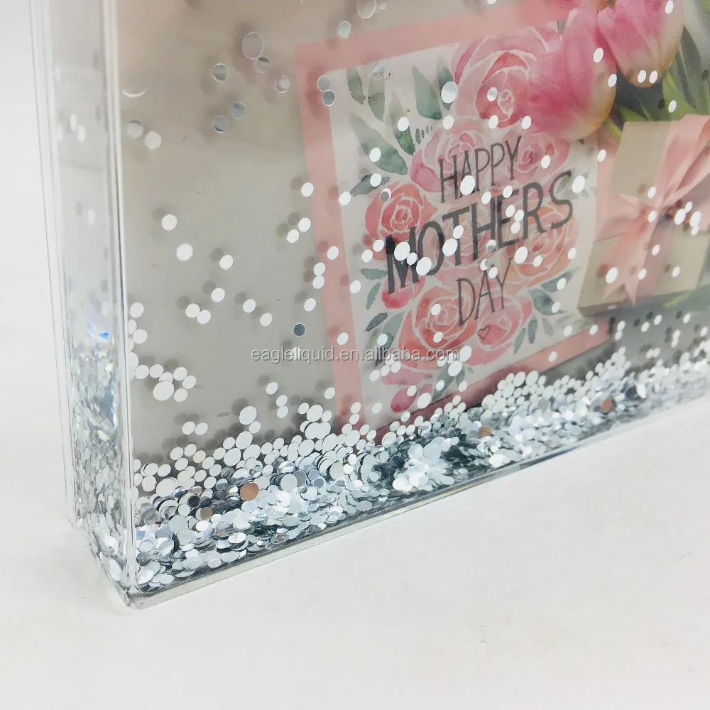 4''x6'' Acrylic Photo Frame With Water And Glitter Buy Acrylic Photo
