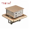 China copper&stainless steel material 5 pin go up and down floor socket