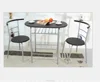 3 PCS Coffee Table Set For Kitchen Furniture Pub Home Restaurant Dining Set
