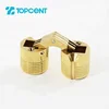 TOPCENT furniture hardware cabinet antique brass butterfly invisible door mini barrel hinge