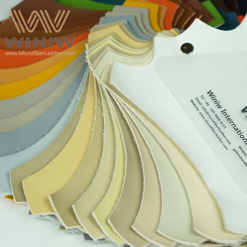 WINIW PU Microfiber Leather Car Interior Materials Supplier Automotive Vehicle Upholstery Fabric Manufacture in China