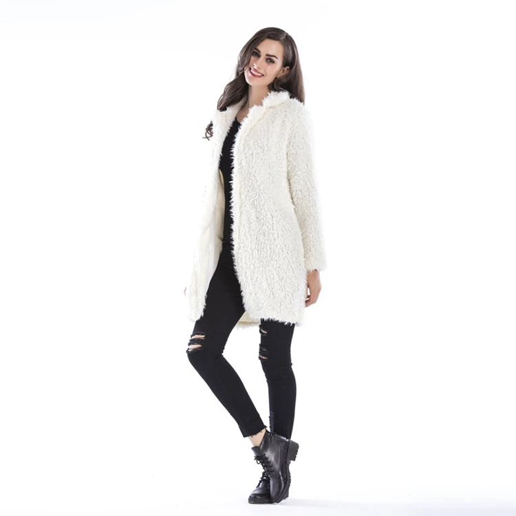 

Factory Supply Custom Logo Korean Plus Size Oversize Winter Faux Fur Women Coat