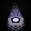 Brand customized shape led light up acrylic bottles wine display stand