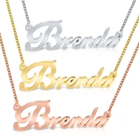 

Personalized Custom Name Necklace Custom Jewelry Women Silver Gold Rose Choker Necklaces Pendants Engraved Bridesmaid Gifts