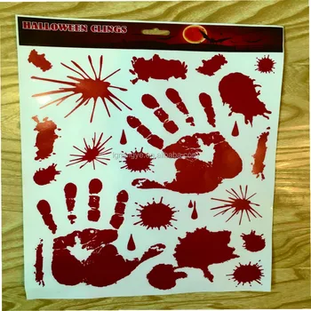 blood fingerprint halloween clingsholiday window clingsstatic cling decal