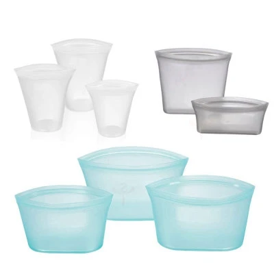 

D352 Household Cooking Reusable Silicone Food Storage Containers Seal Up Preservation Bags Cups Dishes, N/a