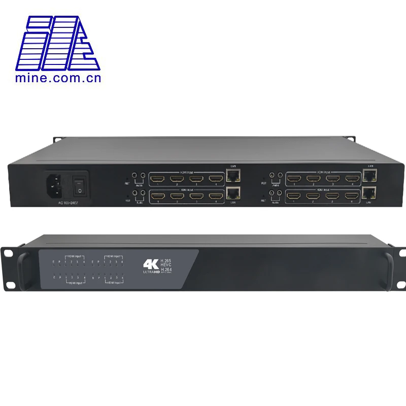 

Cheap IPTV Multi Channel Encoder 16 HDMI to Video IP Streamer Encoder H.265 4k30fps/1080p60fps