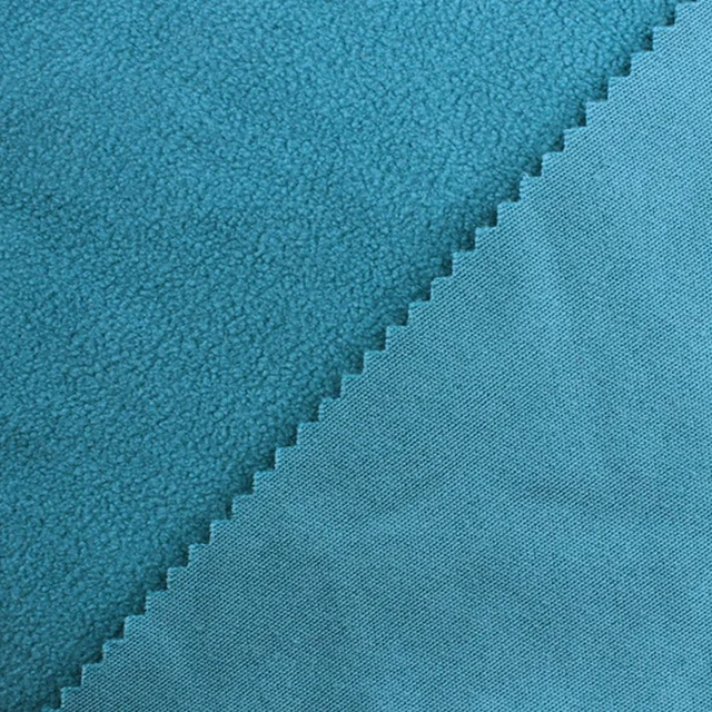 high quality blue excellent wholesale polyester fleece fabric