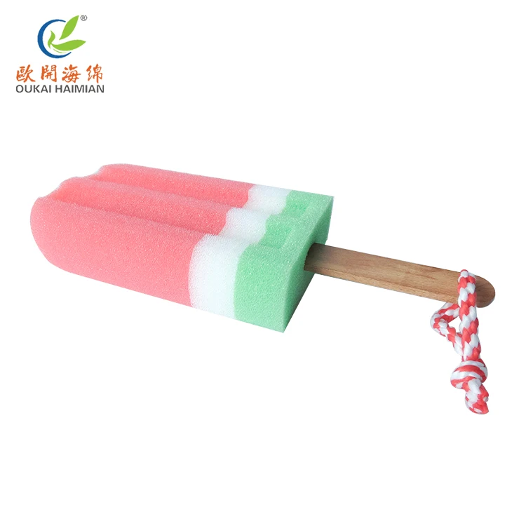 Ice Cream Bath Sponge Shower Body Spongy Brush Skin Cleaning Scrubber