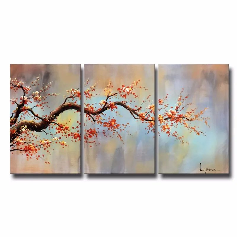 Wall Deco 3 Panel Oil Painting Artist Canvas Painting Canvas Abstract ...