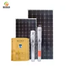 For borehole well or underground stream using 50mm pipe 128m lift and 5m3 flow 4KW solar submersible pumps