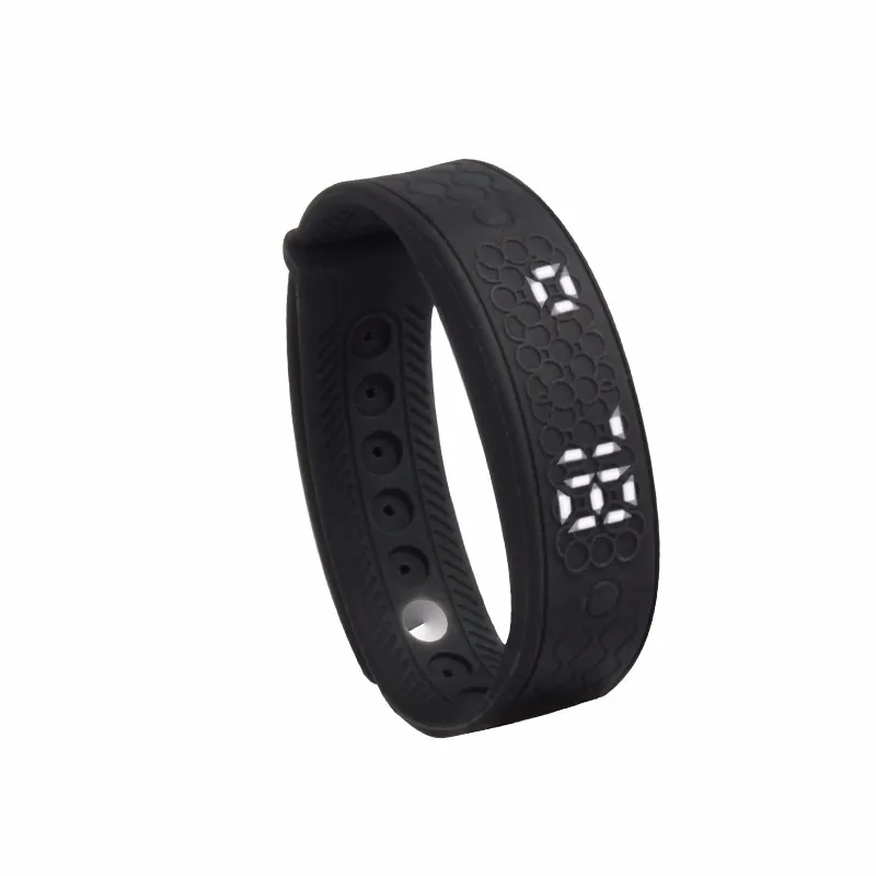 

Heart Rate Monitor Smart Bracelet No Phone Connection Sports Fitness Tracker, Black,dark blue and purple