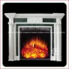 High quality marble carved electric fireplace pictures
