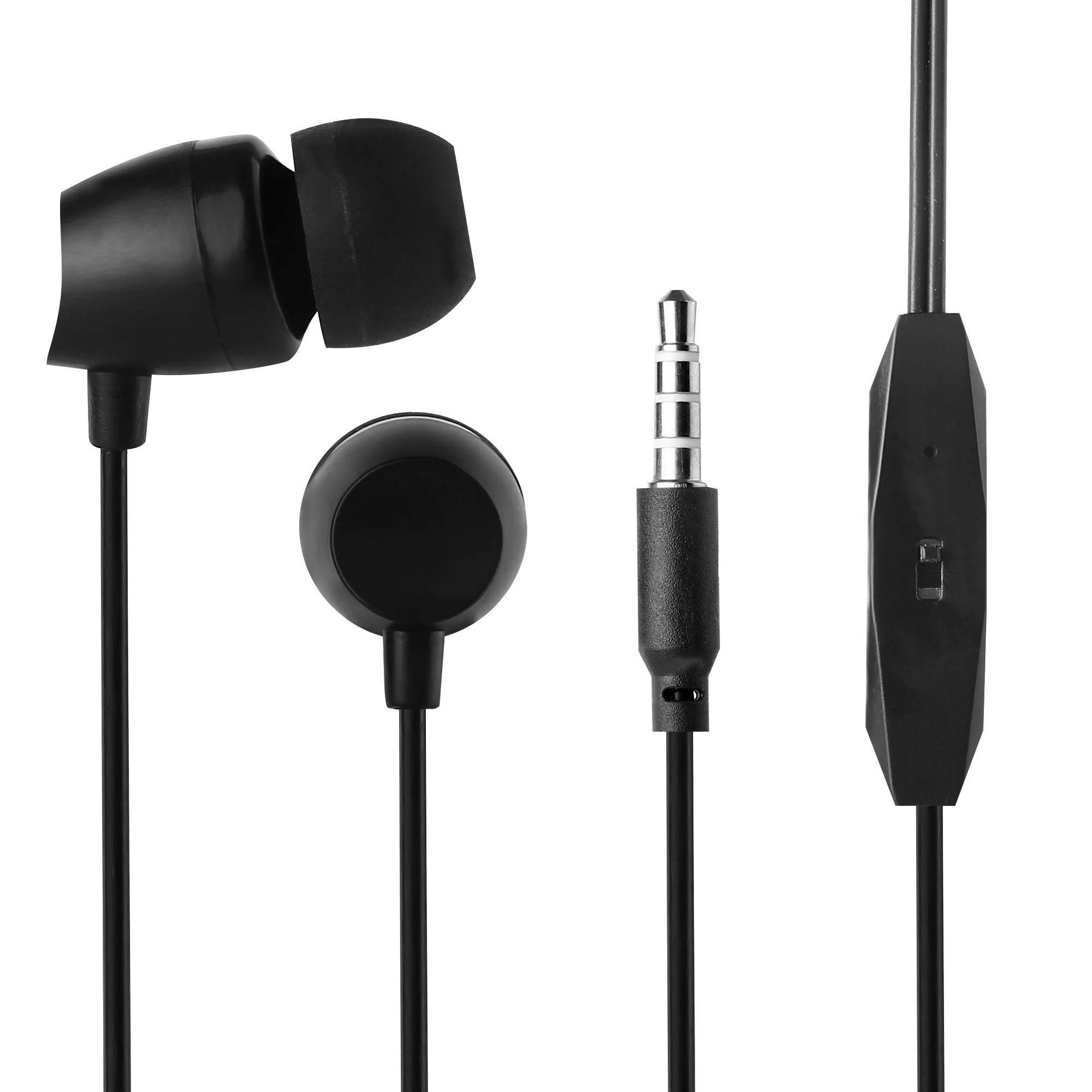 

Popular 3.5mm mic earphone cheap promotional gift universal in ear free sample wired earphone