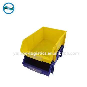 Industrial Warehouse Stackable Plastic Storage Bins For Secure