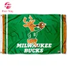 Custom NBA 100% Polyester Milwaukee Bucks Vintage Hardwood Classics Flag and Banner