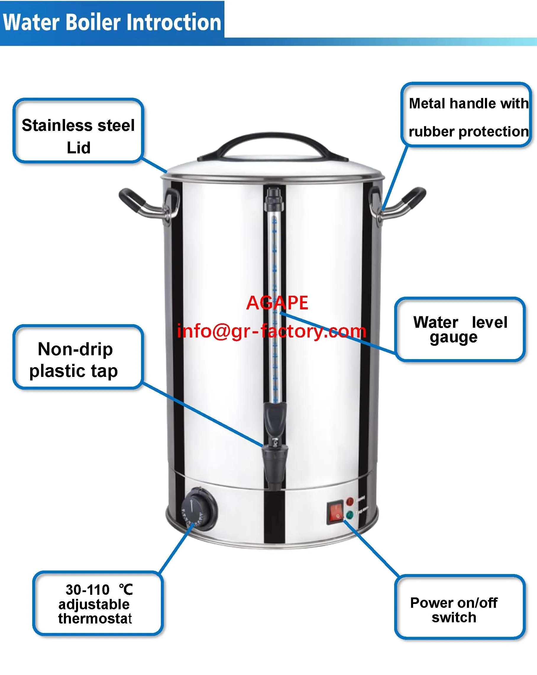 Electric Drinking Water Boiler,Water Urn,Hot Water Boiler For Tea 10