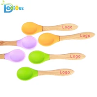 

Wholesale Bamboo Spoon Natural Baby Spoons Self Feeding Wooden Baby Spoon And Fork