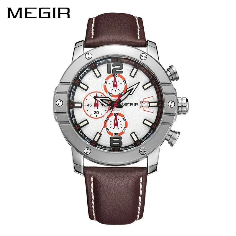 

High Quality 3ATM Waterproof Megir Watches men New Designer Military Army Watches Megir Fashion Reloj Megir