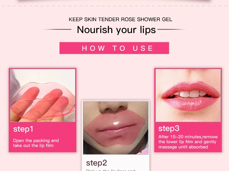 OEM/ODM BIOAQUA Collagen nourishing lip mask for skin care Fading lip lines moisturizing hydrating firming mask