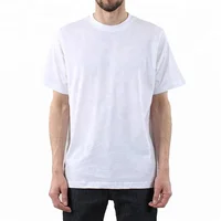 

Wholesale promotion mens t shirt factory cheap price 100% cotton bulk stock plain white t-shirts