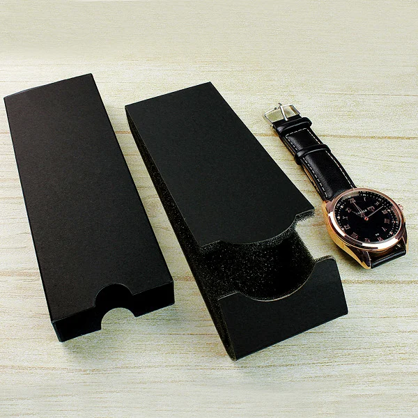 

New Simple Style Folding Watch Boxes Gift Box Lightweight Factory Outlet for Watches Packing Box for Watches Seller, Black