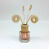 bend reed stick empty hexagon bottles wooden cap decorative reed difuser 50ml diffuser glass bottle