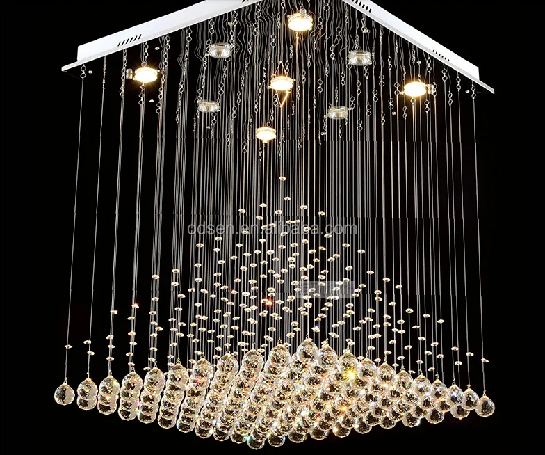 modern led crystal baccarat style chandelier lighting