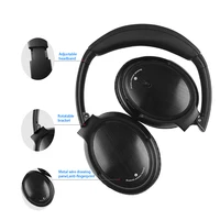 

Active Noise Cancelling Deep Bass Earphone Headphone Wireless Bluetooth for Computer
