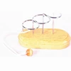 High quality wooden String and bead game kids mental development Ring puzzle toy