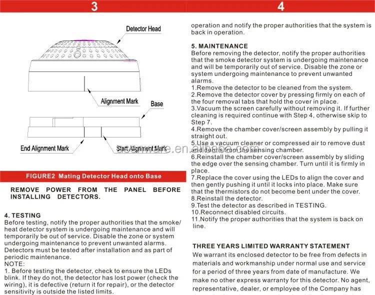 Combo Smoke Detector and Carbon Monoxide Alarms