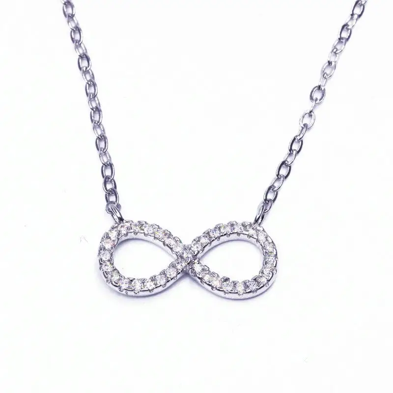 

XINHUI fashion infinity necklace 2017 925 sterling Silver Factory Price wholesale