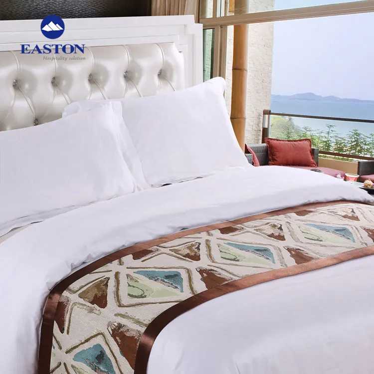 Luxury Bed Runners And Matching Pillows Throw 5 Star Hotel Decorative