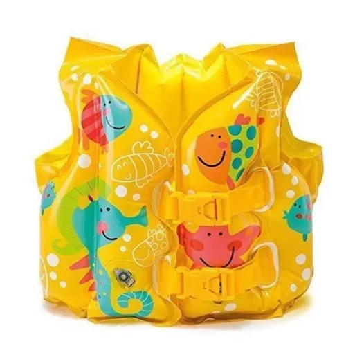 

Intex 59661 tropical Buddies Swim Vest Kids Inflatable Swimming Pool Vest, Yellow