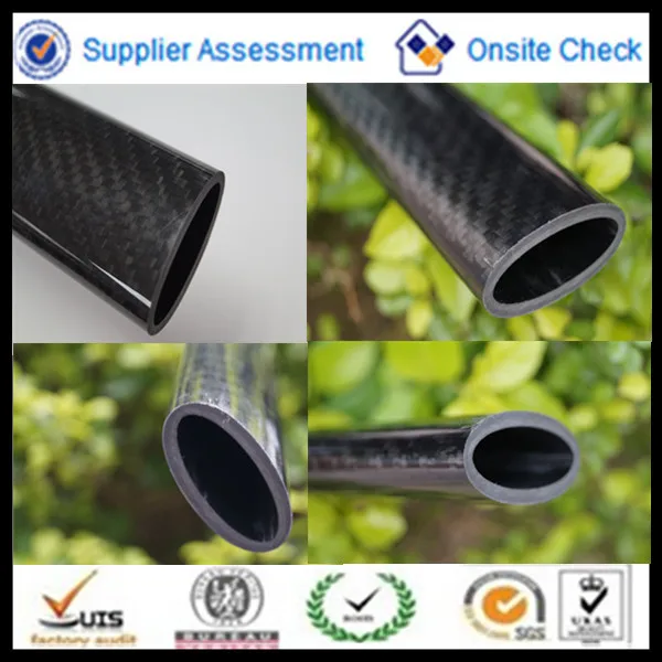 36mm Oval Carbon Fibre Tube Pipes,Carbon Fiber Tubes Glossy Surface
