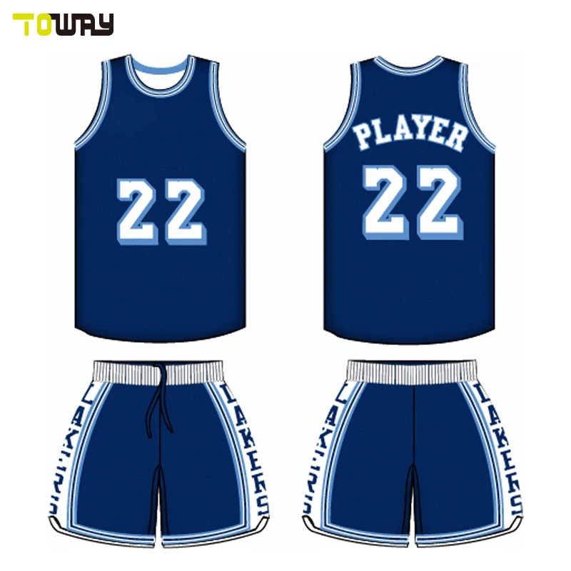 Latest Basketball Jersey Uniform Design 2016 Color Blue - Buy ...