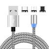 For Iphone Android Micro Type C 360 Degree Rotation Phone Cable Magnet Charging Cable