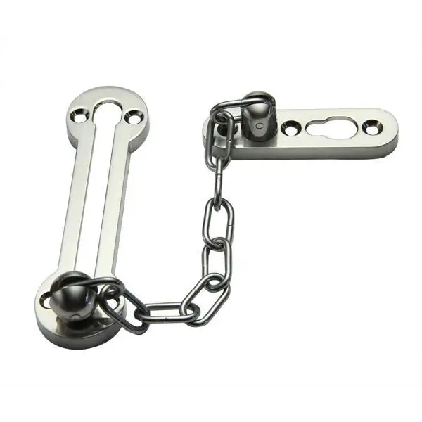 Door Security Safety Chain Guard Lock Locking Stainless Steel Silver ...