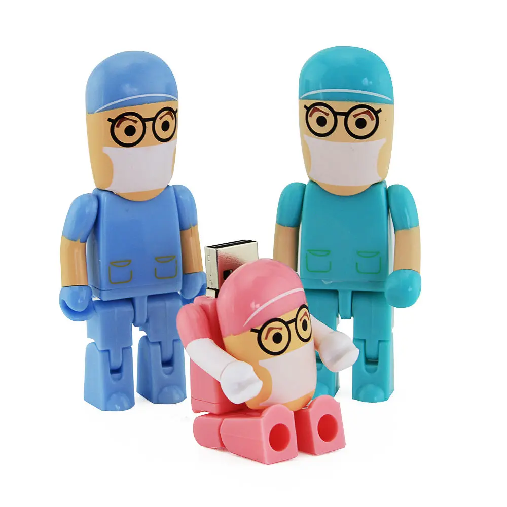USB flash drive Doctors memory stick nurses Lovely medical pendrive cartoon pen drive 4GB 8GB 16GB 32GB 64GB 128GB U disk - ANKUX.COM