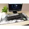 Factory supply hot sale logo printed seam edge long mouse pad for computer game